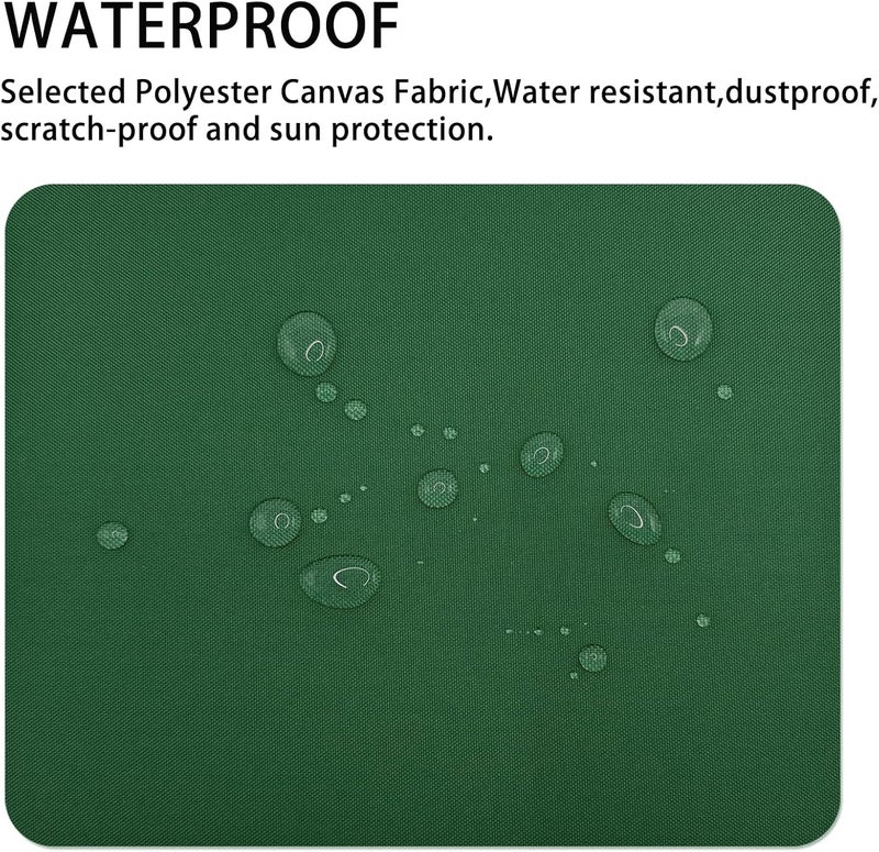 Gheeidau Canvas Repair Patch 9×11 Inch 3Pcs Waterproof Self-Adhesive Fabric Repair Patch for Tents,Boat Cover,Pop Up Canopy,Patio,Bags,Car Seats,Sofas,Furniture Cover(Bottle Green) - Image 2